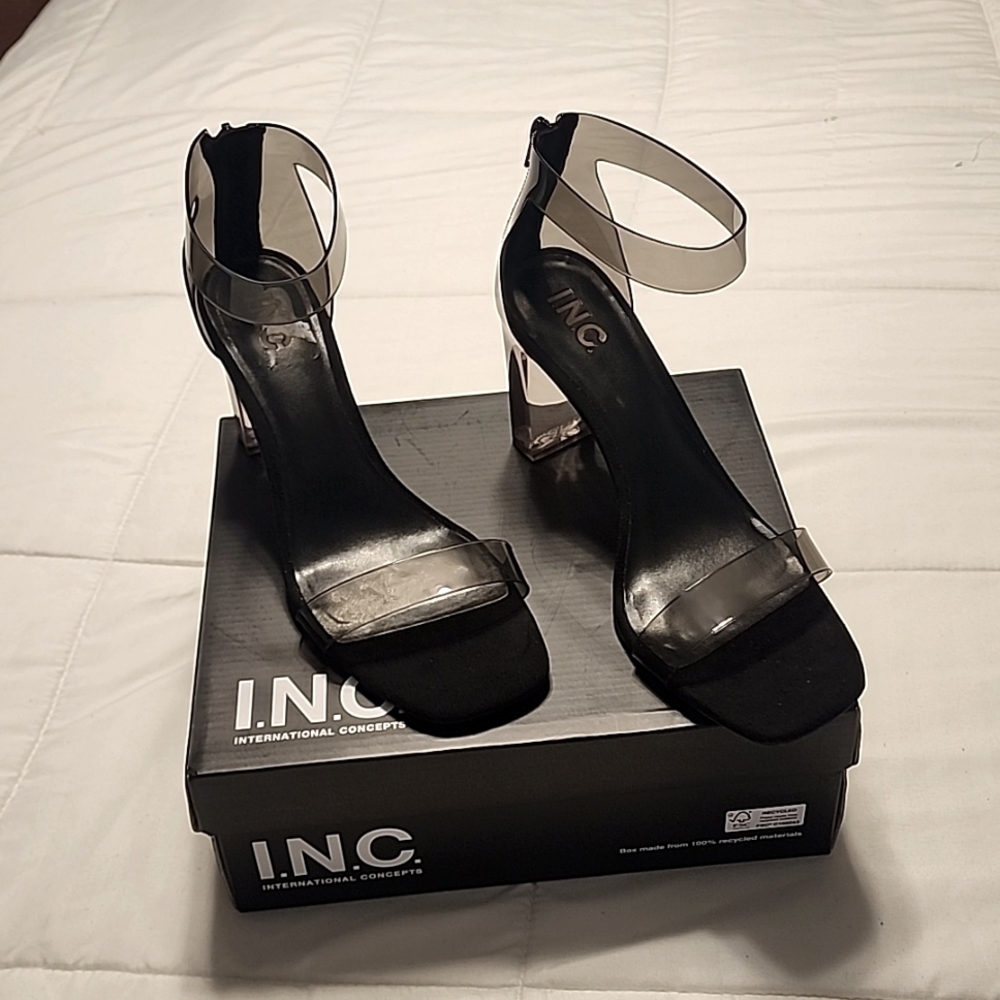 Women's Makenna Two-Piece Clear Vinyl Dress Sandals,